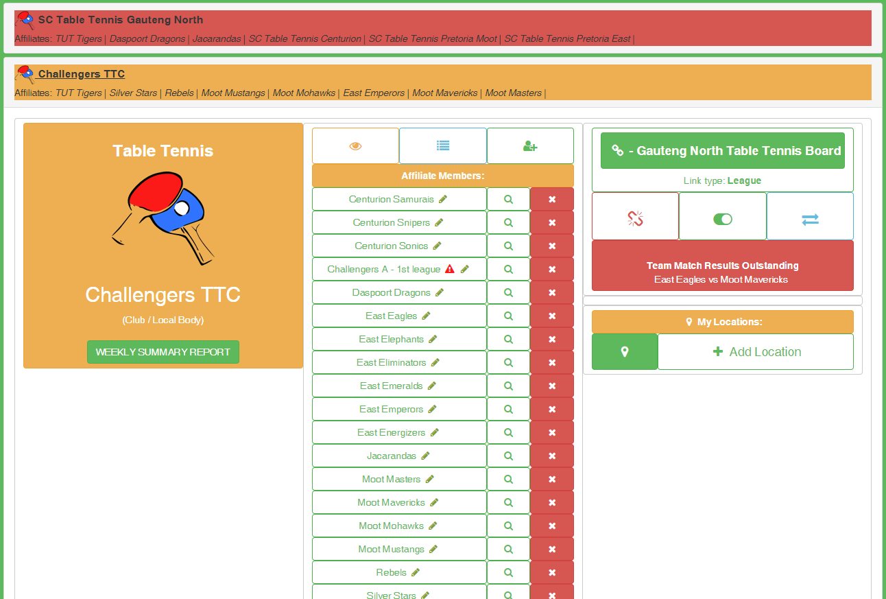 Team affiliation management
